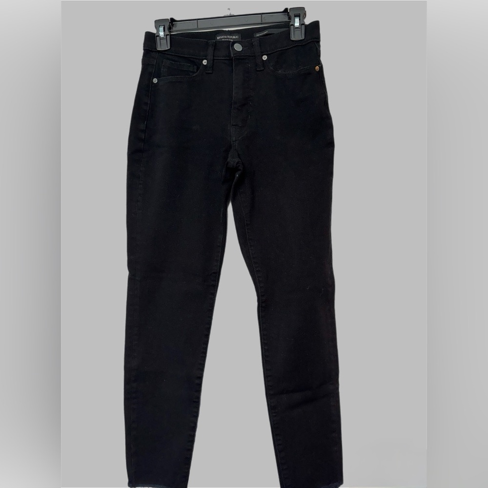 Banana Republic Women's Black High Rise Skinny Jeans